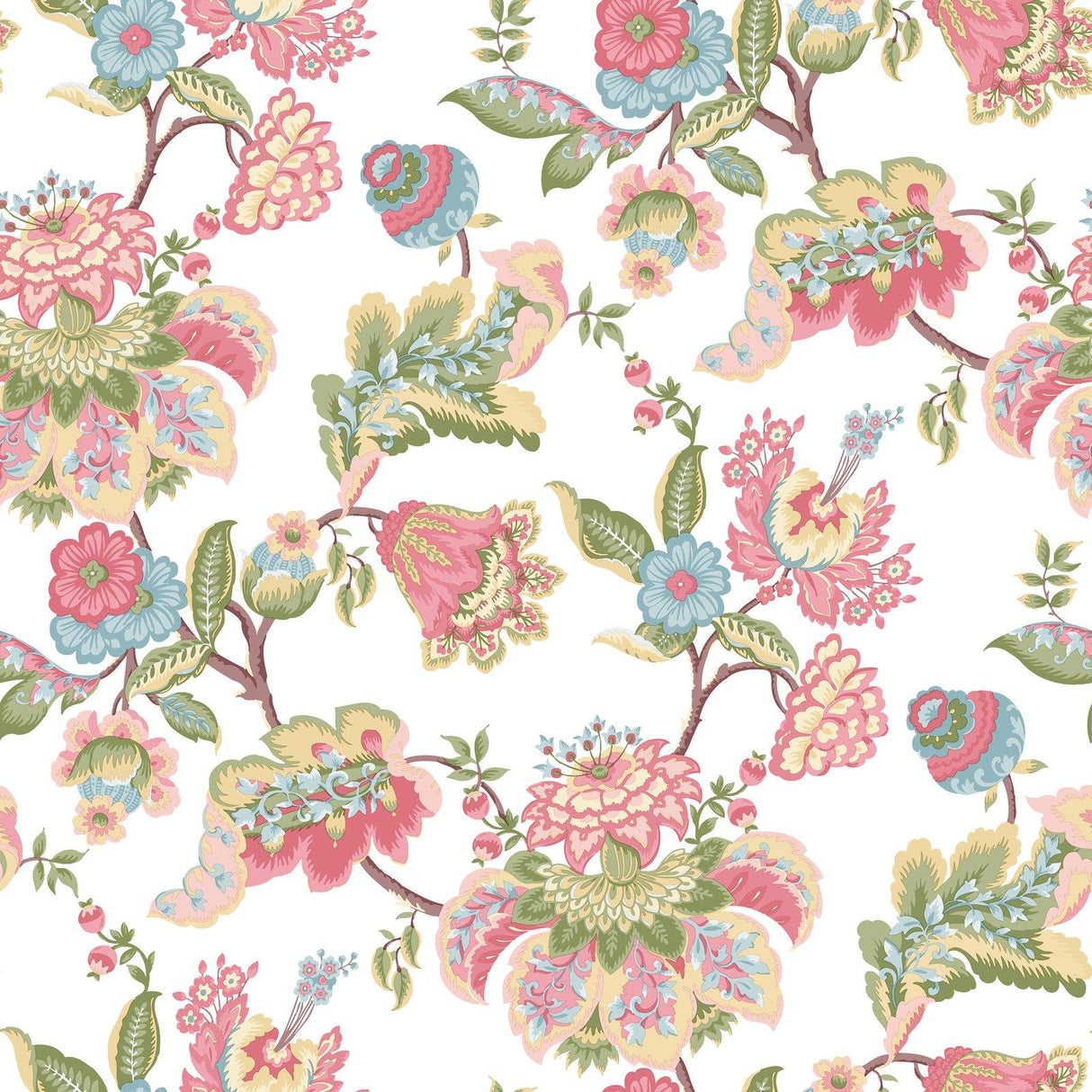 Galerie 8301 Blooming Garden Floral Pink Wallpaper 8301 Pink Wallpaper