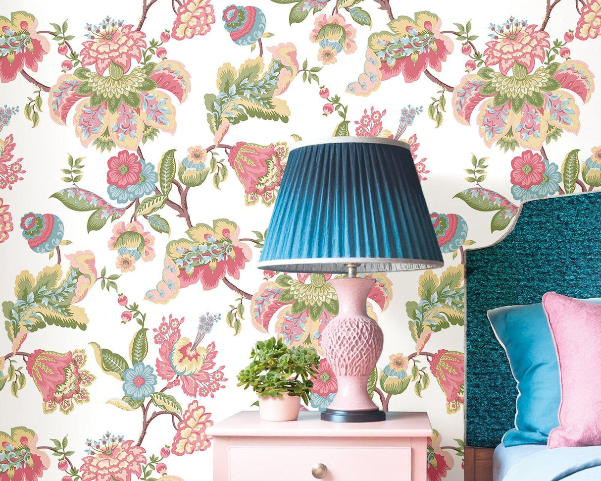 Galerie 8301 Blooming Garden Floral Pink Wallpaper 8301 Pink Wallpaper
