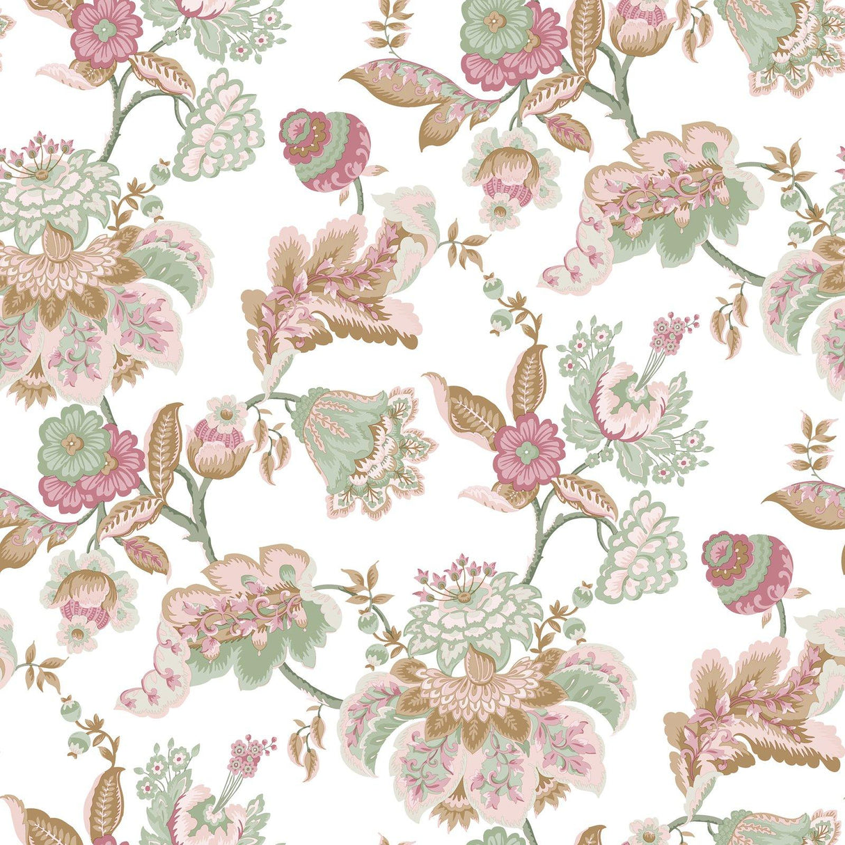 Galerie 8300 Blooming Garden Floral Pink Wallpaper 8300 Pink Wallpaper