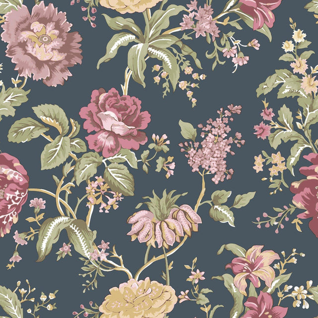 Galerie 8308 Blooming Garden Floral Blue Wallpaper 8308 Blue Wallpaper