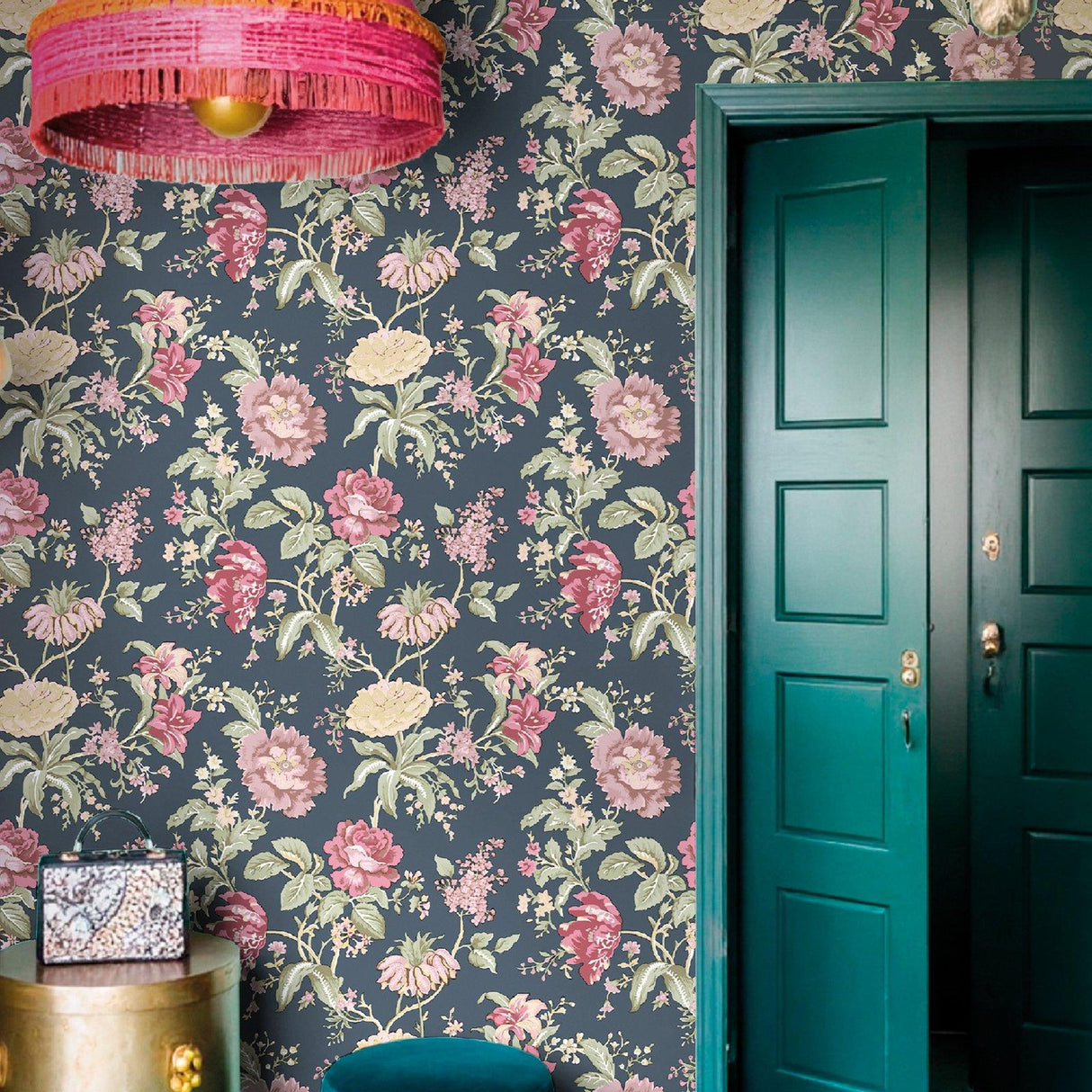 Galerie 8308 Blooming Garden Floral Blue Wallpaper 8308 Blue Wallpaper