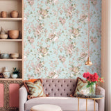 Galerie 8311 Blooming Garden Floral Blue Wallpaper 8311 Blue Wallpaper