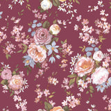 Galerie 8312 Blooming Garden Floral Red Wallpaper 8312 Red Wallpaper