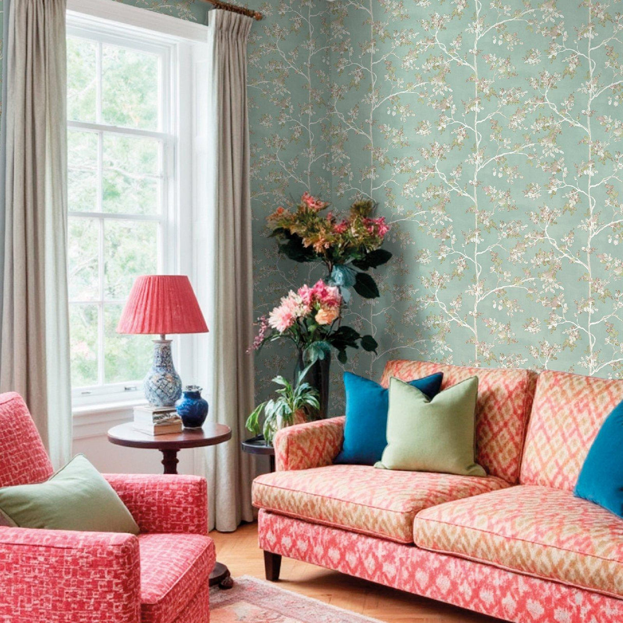 Galerie 8321 Blooming Garden Floral Blue Wallpaper 8321 Blue Wallpaper