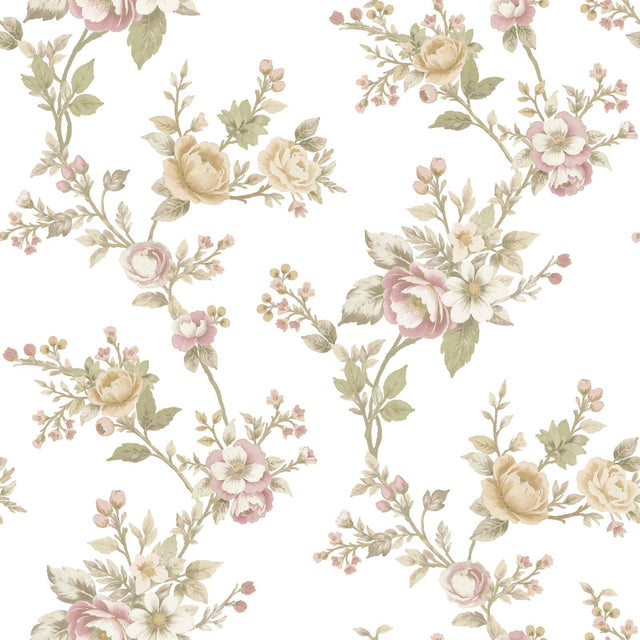 Galerie 8325 Blooming Garden Floral Beige Wallpaper 8325 Beige Wallpaper