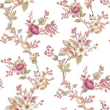 Galerie 8326 Blooming Garden Floral Red Wallpaper 8326 Red Wallpaper