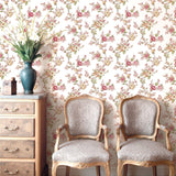 Galerie 8326 Blooming Garden Floral Red Wallpaper 8326 Red Wallpaper