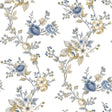 Galerie 8327 Blooming Garden Floral Blue Wallpaper 8327 Blue Wallpaper