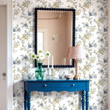 Galerie 8327 Blooming Garden Floral Blue Wallpaper 8327 Blue Wallpaper