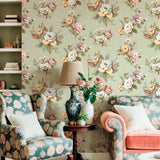 Galerie 8331 Blooming Garden Floral Green Wallpaper 8331 Green Wallpaper