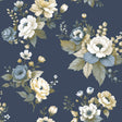 Galerie 8332 Blooming Garden Floral Blue Wallpaper 8332 Blue Wallpaper