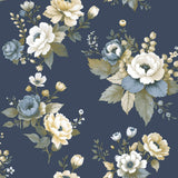 Galerie 8332 Blooming Garden Floral Blue Wallpaper 8332 Blue Wallpaper