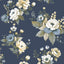 Galerie 8332 Blooming Garden Floral Blue Wallpaper 8332 Blue Wallpaper