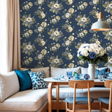Galerie 8332 Blooming Garden Floral Blue Wallpaper 8332 Blue Wallpaper