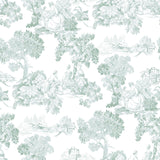 Galerie 8341 Blooming Garden Toile Blue Wallpaper 8341 Blue Wallpaper