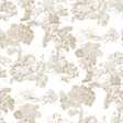 Galerie 8340 Blooming Garden Toile Beige Wallpaper 8340 Beige Wallpaper