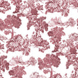 Galerie 8343 Blooming Garden Toile Red Wallpaper 8343 Red Wallpaper
