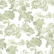 Galerie 8344 Blooming Garden Toile Green Wallpaper 8344 Green Wallpaper