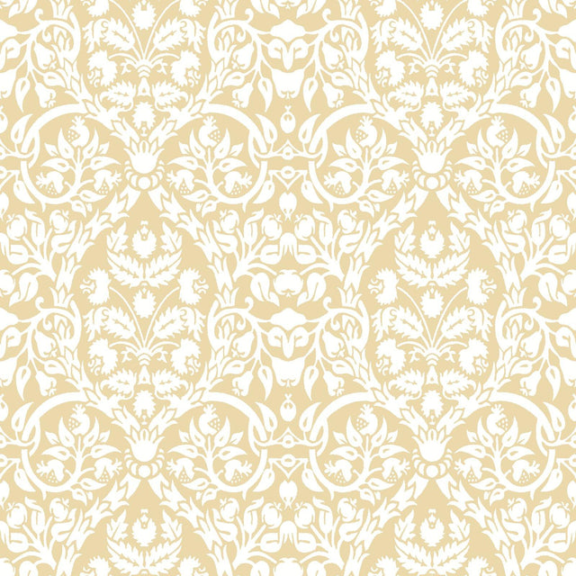 Galerie 8347 Blooming Garden Damask Yellow Wallpaper 8347 Yellow Wallpaper