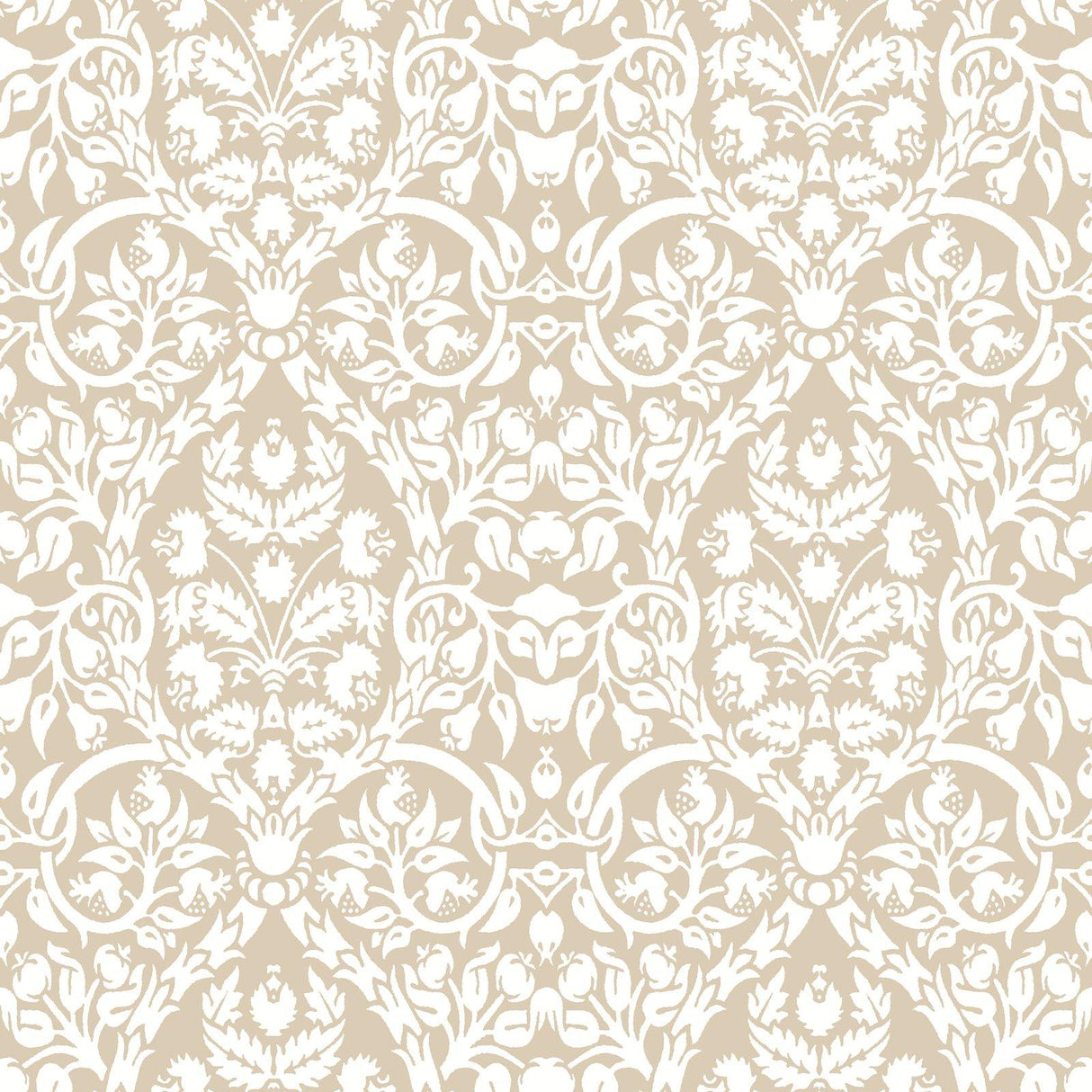 Galerie 8346 Blooming Garden Damask Beige Wallpaper 8346 Beige Wallpaper