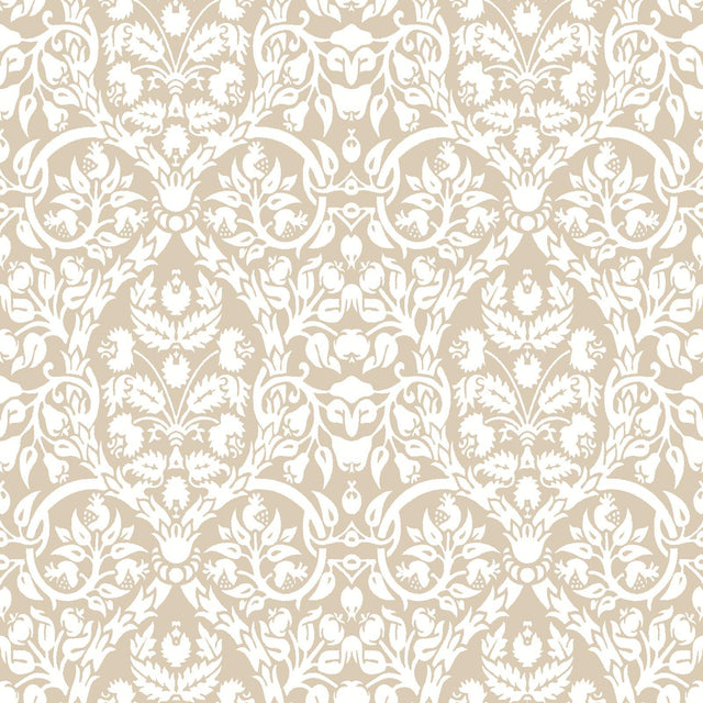 Galerie 8346 Blooming Garden Damask Beige Wallpaper 8346 Beige Wallpaper