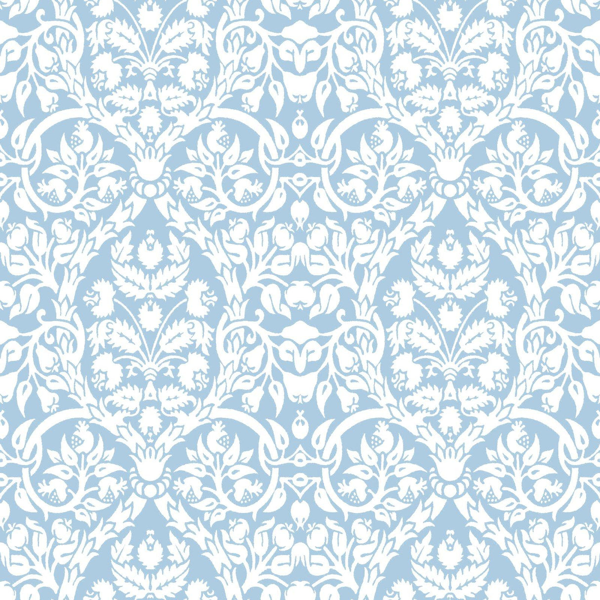 Galerie 8349 Blooming Garden Damask Blue Wallpaper 8349 Blue Wallpaper