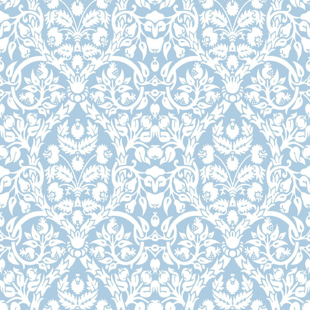 Galerie 8349 Blooming Garden Damask Blue Wallpaper 8349 Blue Wallpaper