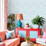 Galerie 8349 Blooming Garden Damask Blue Wallpaper 8349 Blue Wallpaper