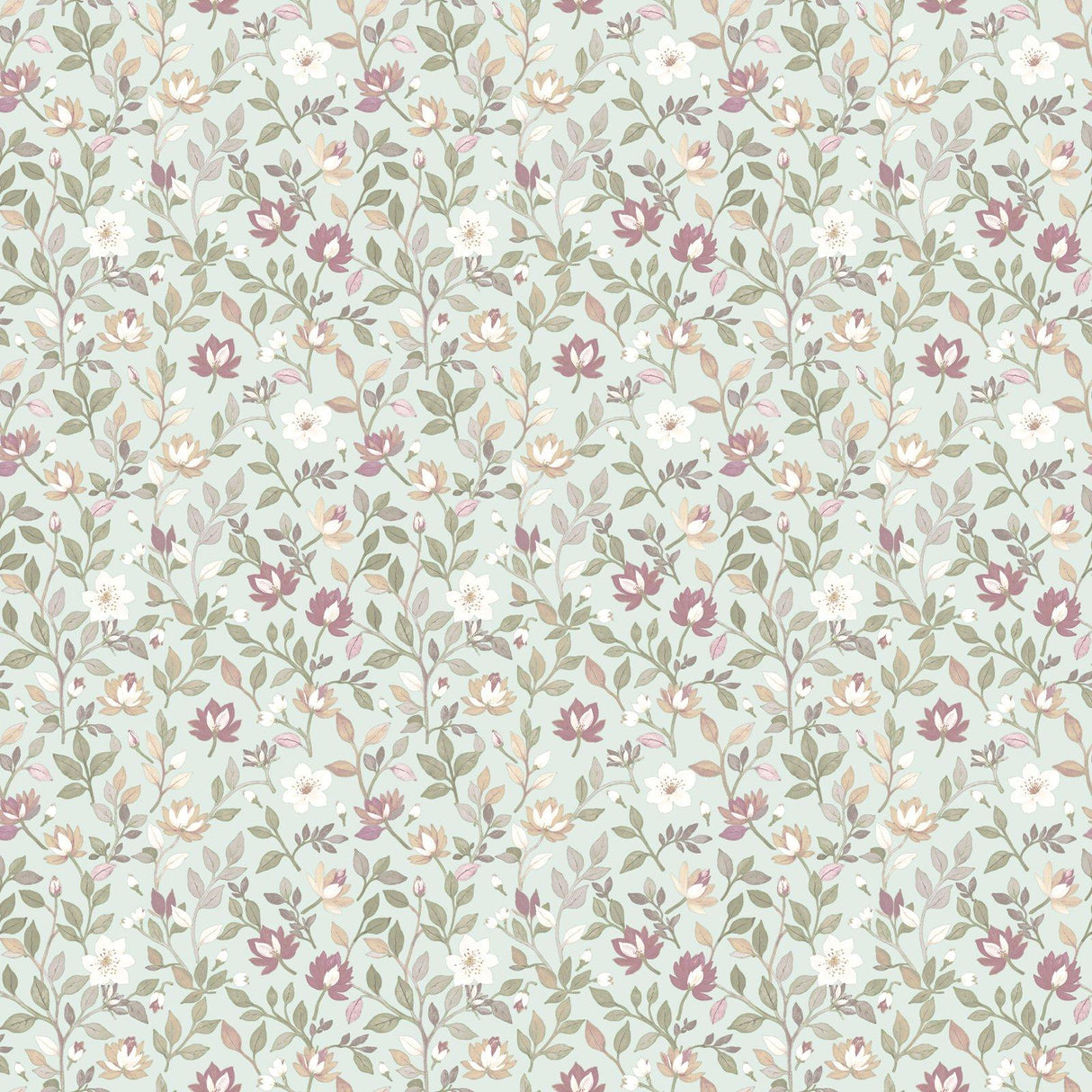 Galerie 8352 Blooming Garden Floral Green Wallpaper 8352 Green Wallpaper