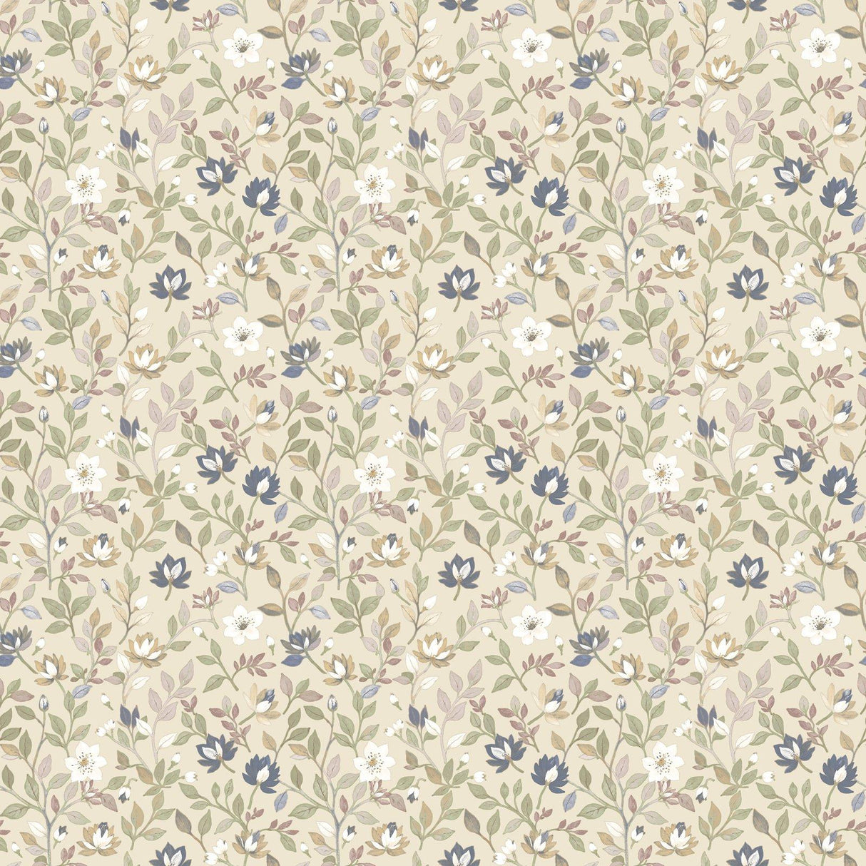 Galerie 8353 Blooming Garden Floral Beige Wallpaper 8353 Beige Wallpaper