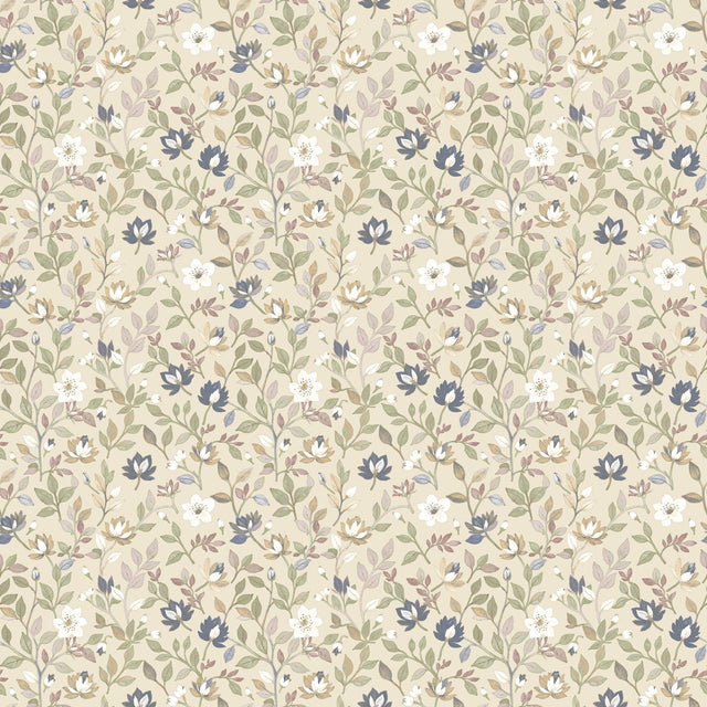 Galerie 8353 Blooming Garden Floral Beige Wallpaper 8353 Beige Wallpaper