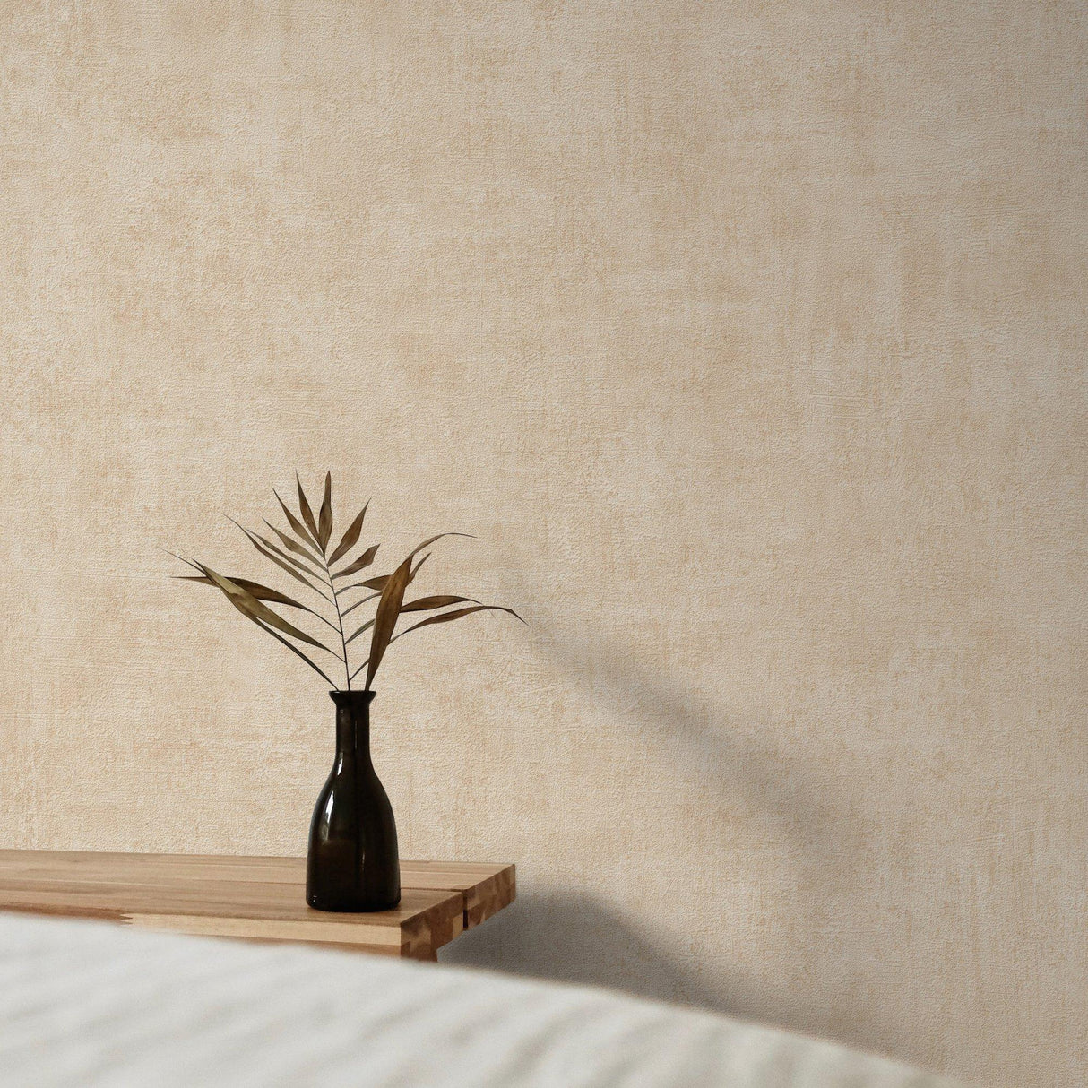 Galerie A51511 Orom II Patinated Plain Beige Wallpaper A51511 Beige Wallpaper
