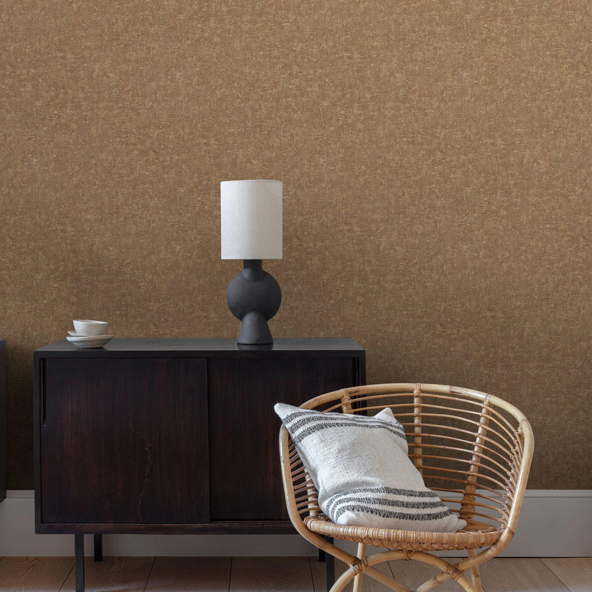 Galerie CO1204 Concept Concrete Plain Brown Wallpaper CO1204 Brown Wallpaper