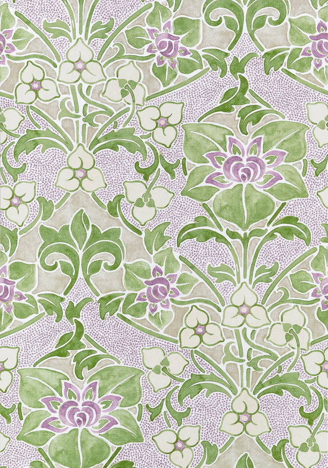 Thibaut Woodford Lilac Wallpaper