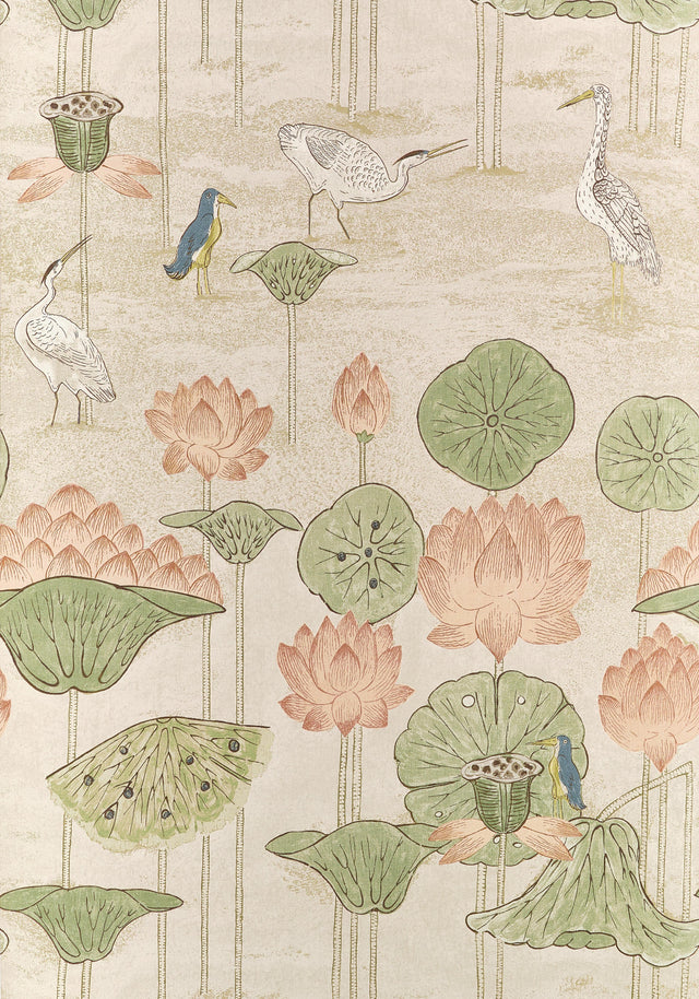 Thibaut Malea Apricot Wallpaper