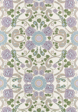 Thibaut Margaux Lavender And Blue Wallpaper