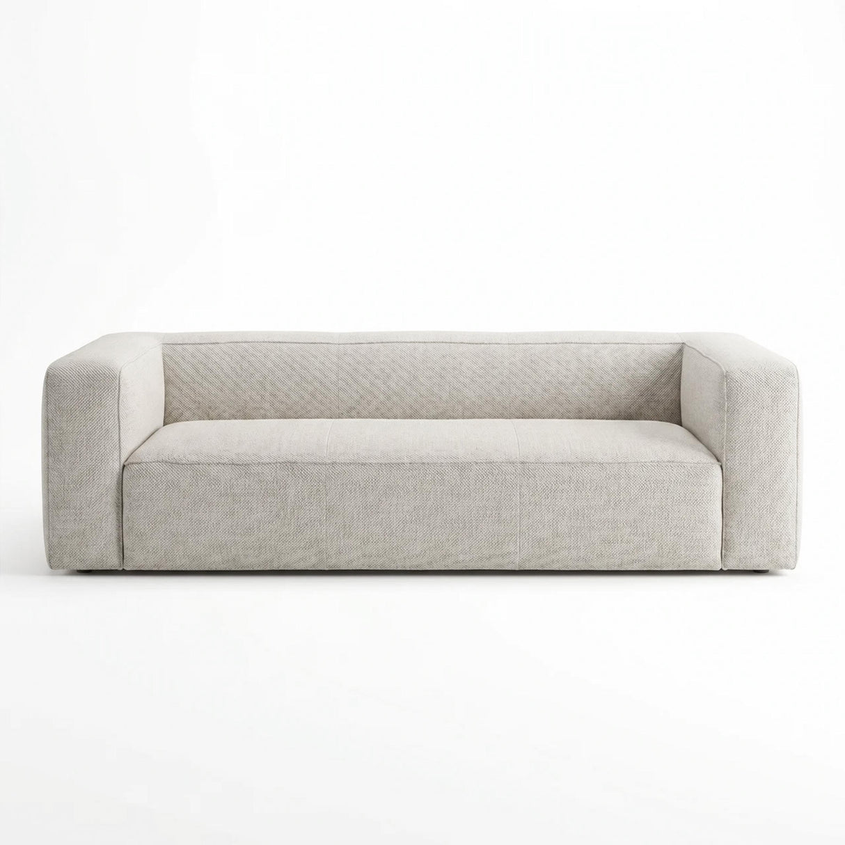 TOV Aurora Pebble Beige Heavy Basketweave Sofa
