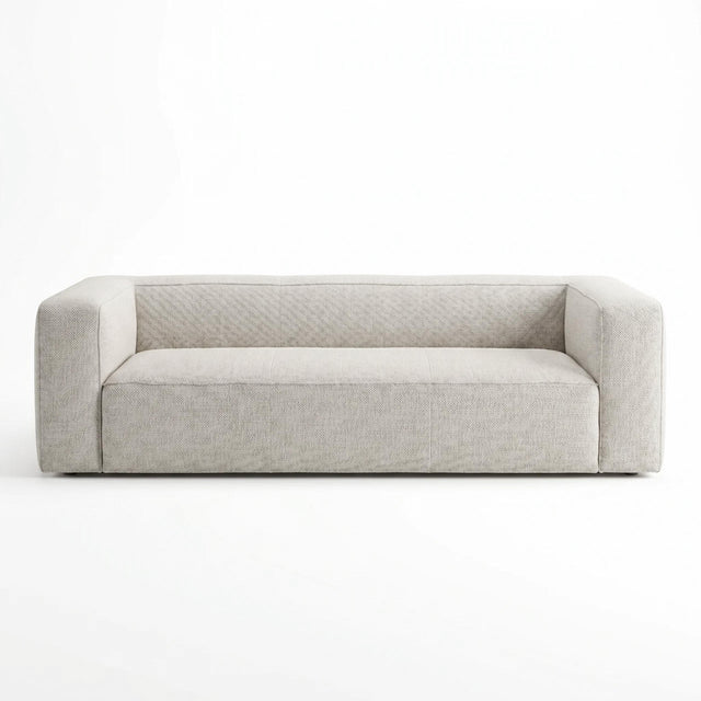 TOV Aurora Pebble Beige Heavy Basketweave Sofa