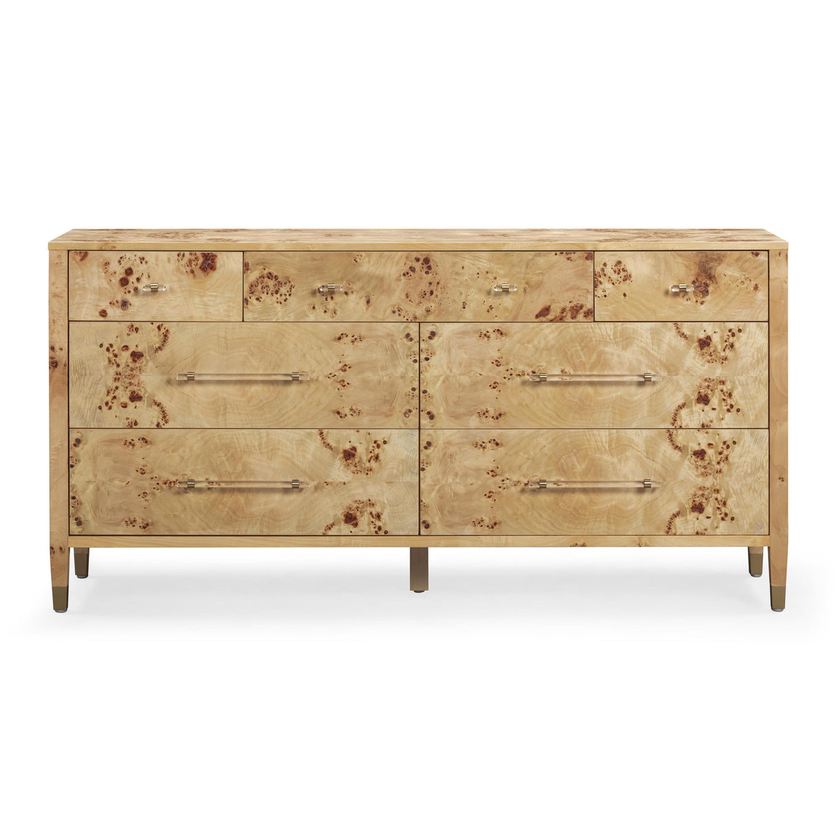 TOV Brandyss Natural Burl 7-Drawer Dresser
