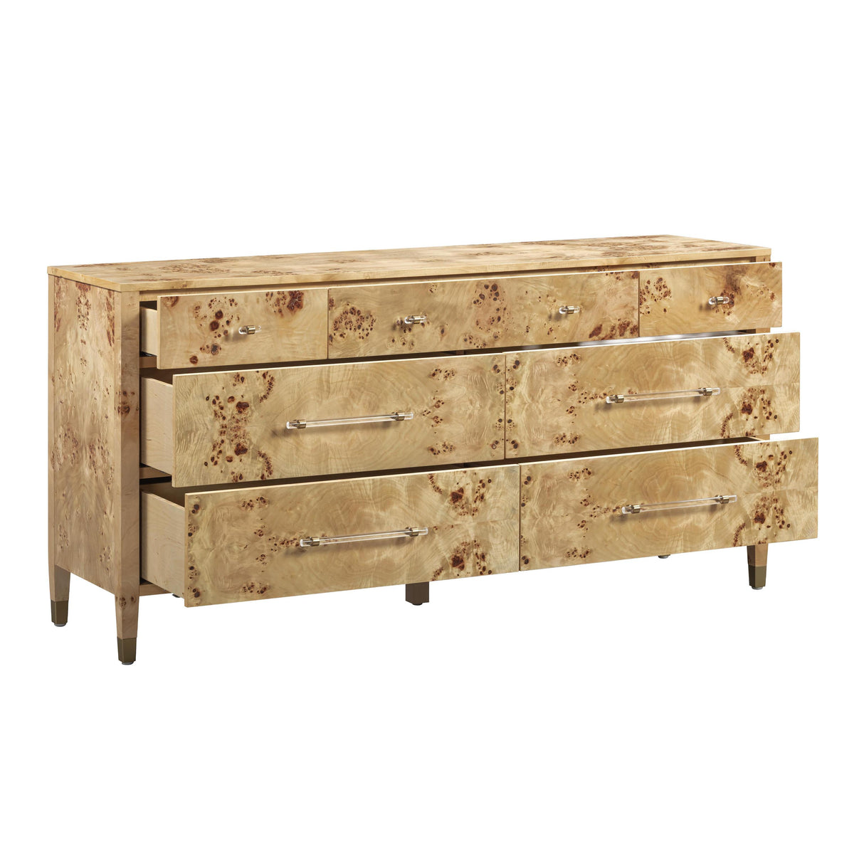 TOV Brandyss Natural Burl 7-Drawer Dresser