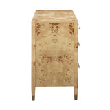 TOV Brandyss Natural Burl 7-Drawer Dresser