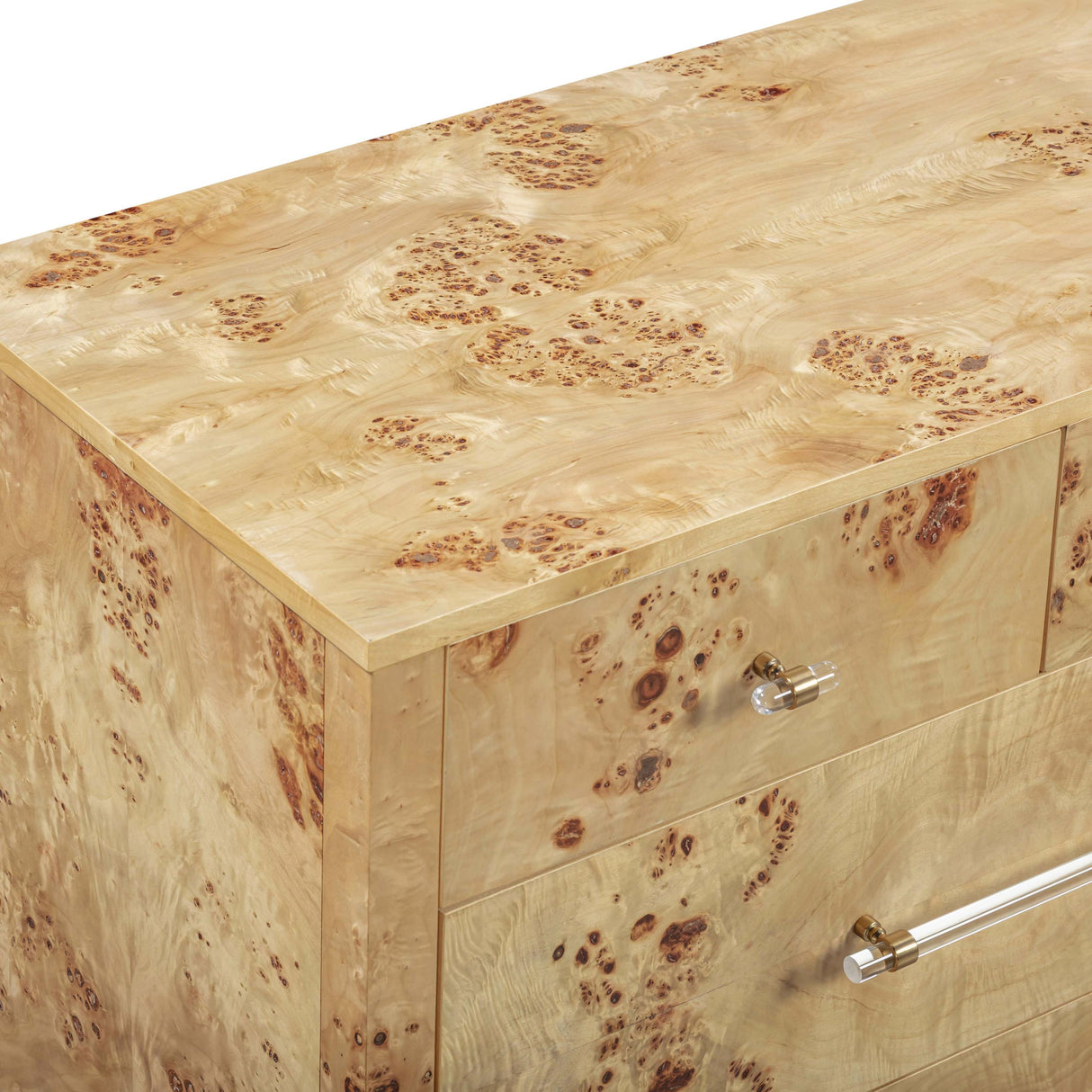 TOV Brandyss Natural Burl 7-Drawer Dresser