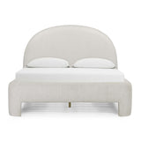TOV Orphea Sugar Off-White Boucle Queen Bed