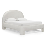 TOV Orphea Sugar Off-White Boucle Queen Bed