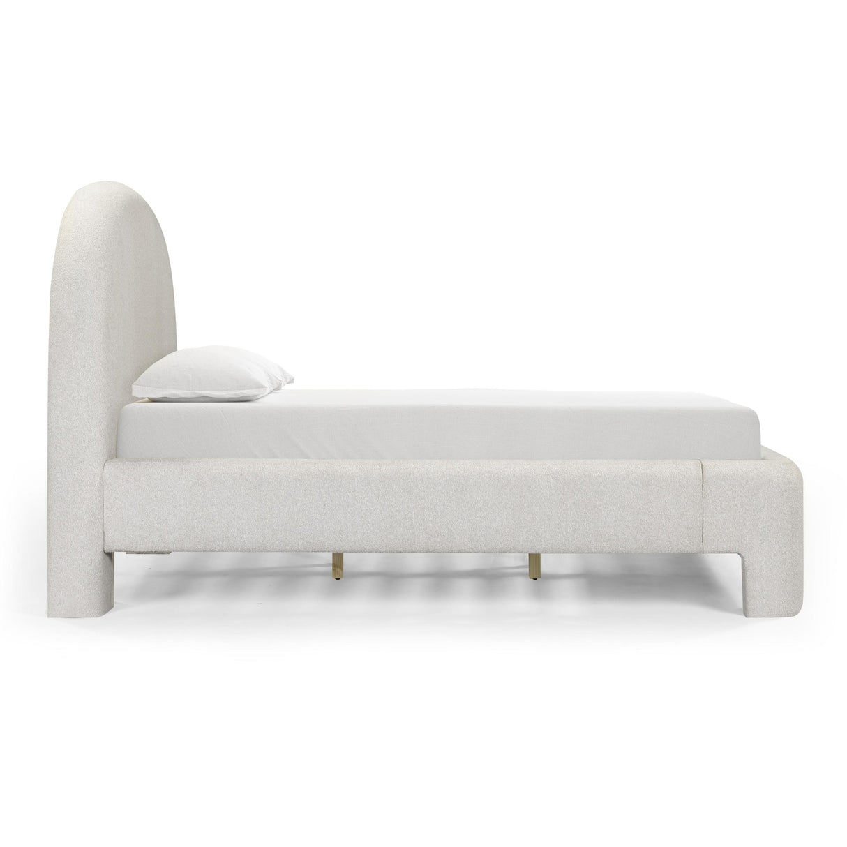 TOV Orphea Sugar Off-White Boucle Queen Bed