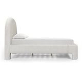 TOV Orphea Sugar Off-White Boucle Queen Bed