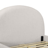 TOV Orphea Sugar Off-White Boucle Queen Bed