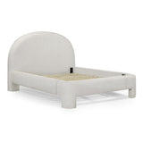 TOV Orphea Sugar Off-White Boucle Queen Bed