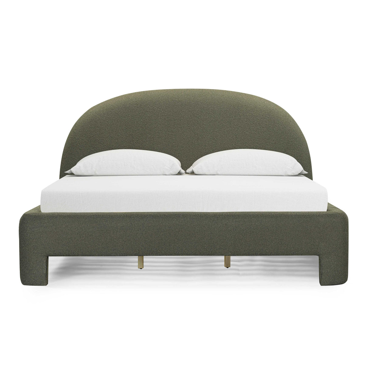 TOV Orphea Kale Green Boucle King Bed