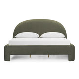 TOV Orphea Kale Green Boucle King Bed